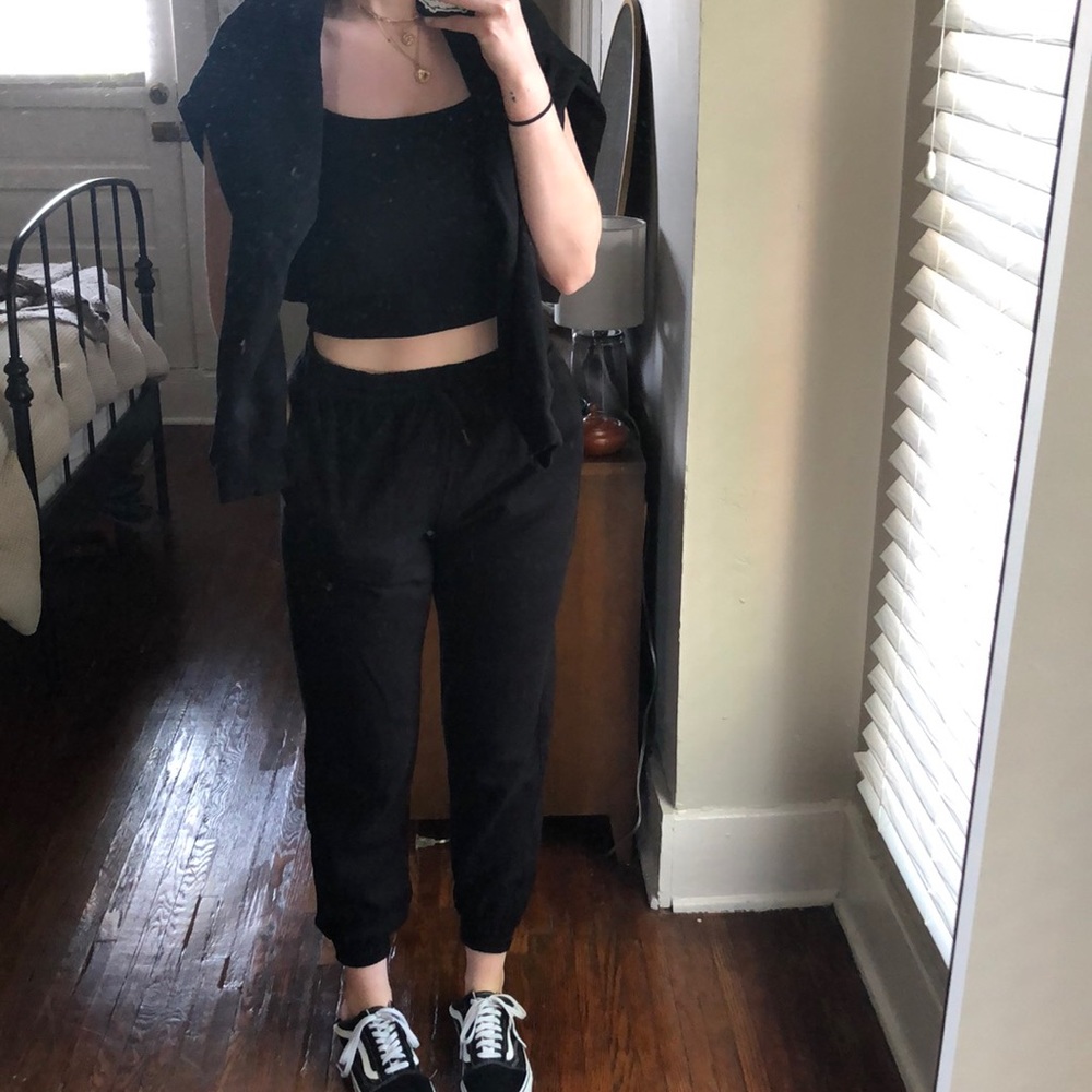 H&M Black Sweatsuit